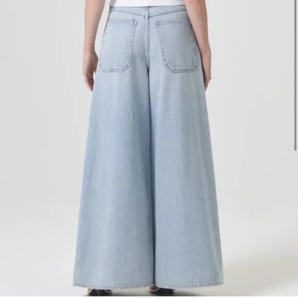 Agolde Light Blue Flare & Wide Leg Jeans - Picture 12 of 13